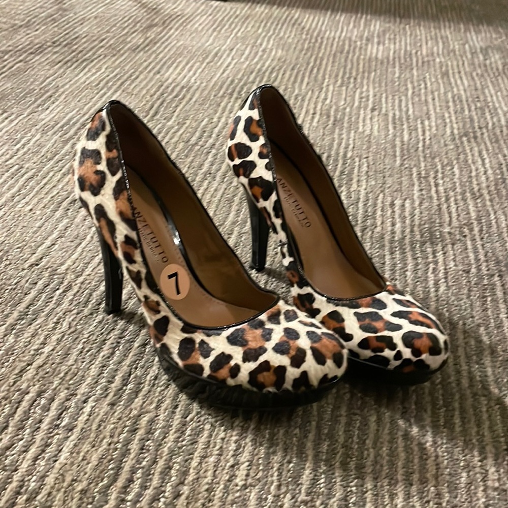 Cheetah print heels.